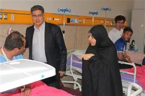 بازدید خانم دکتر زهراء ساعی نماینده مردم در مجلس شورای اسلامی از بیمارستان شهداء تبریز 