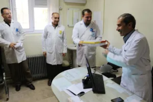 گرامیداشت روز رادیولوژی در مرکز آموزشی و درمانی شهداء تبریز 