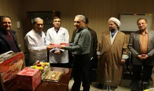 تقدیر از همکار بازنشسته‌ی واحد فیزیوتراپی مرکز(جناب آقای قادر غفاری) 
