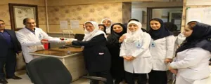 حضور مسئولین مرکز 
