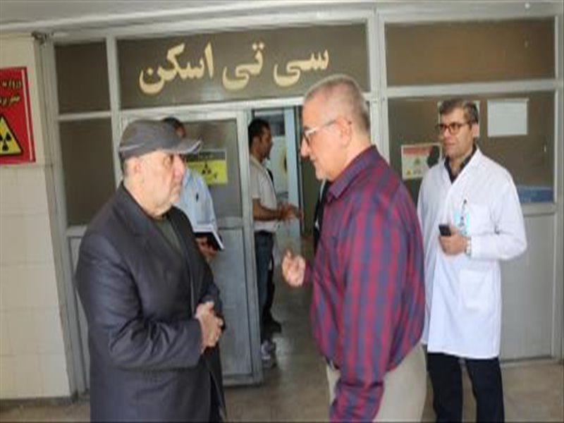 بازدید ریاست دانشگاه از سی تی اسکن1404